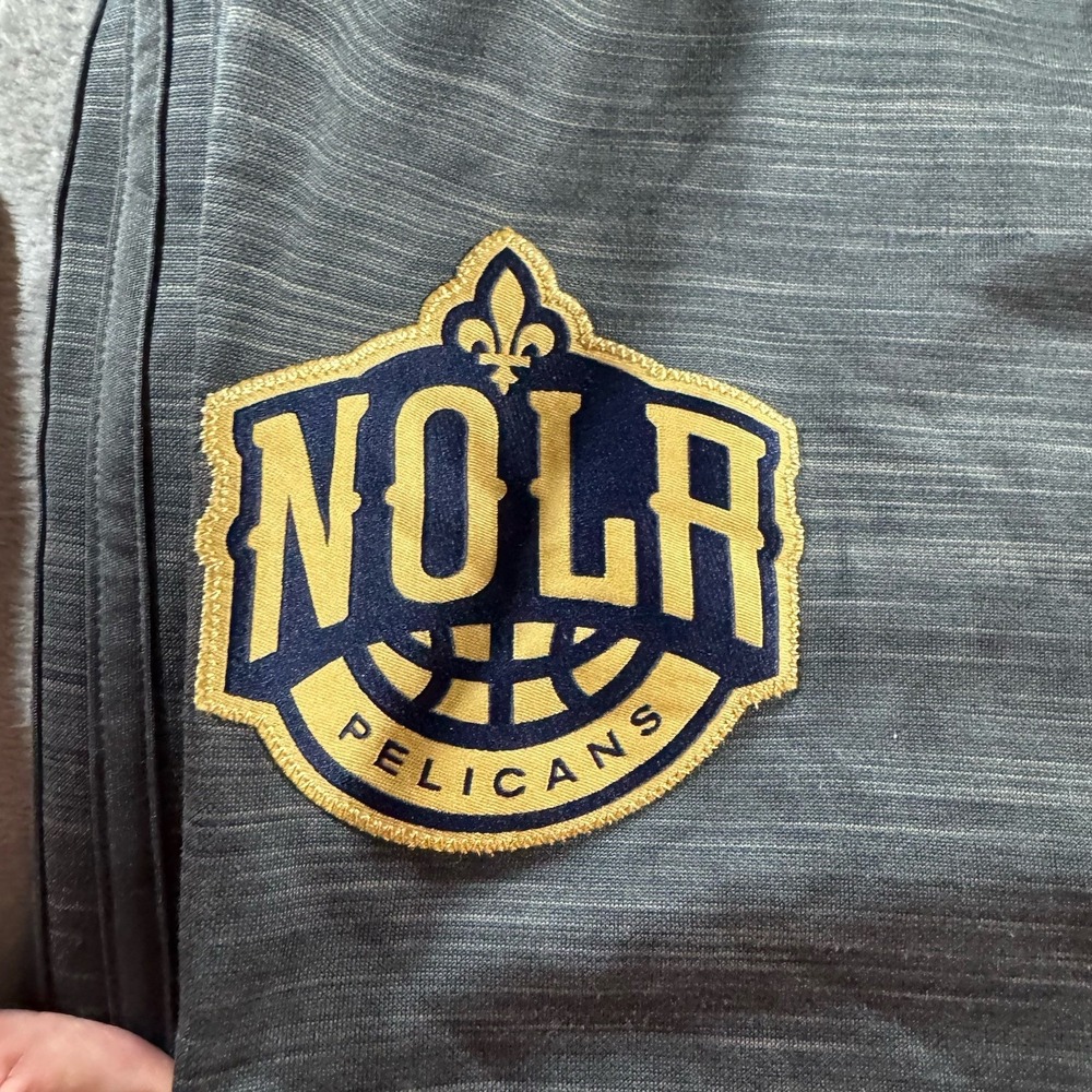 Nike New Orleans Pelicans Team‎ Issued Pants XL L+2 Gray Tearaway #1 Warmup Pels - Picture 5 of 11